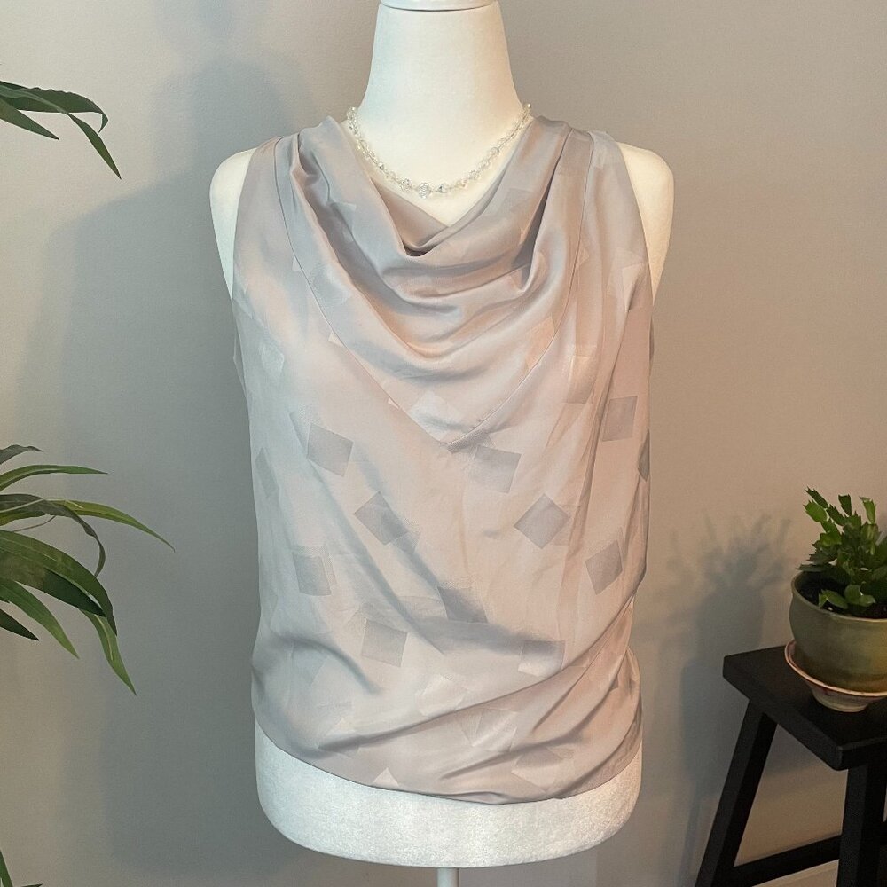 Regatta Sport Brand Pullover Blouse, Magnesium Silver Gray, Size 10, Sleeveless